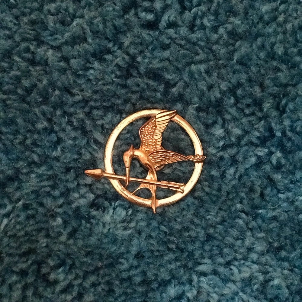 Gold Hunger Games Mocking Jay Pin